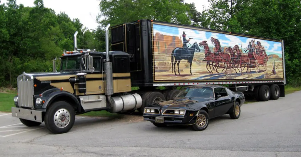 a big rig is rolling a computer on 18 wheels.